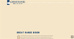 Desktop Screenshot of greatrangebison.com